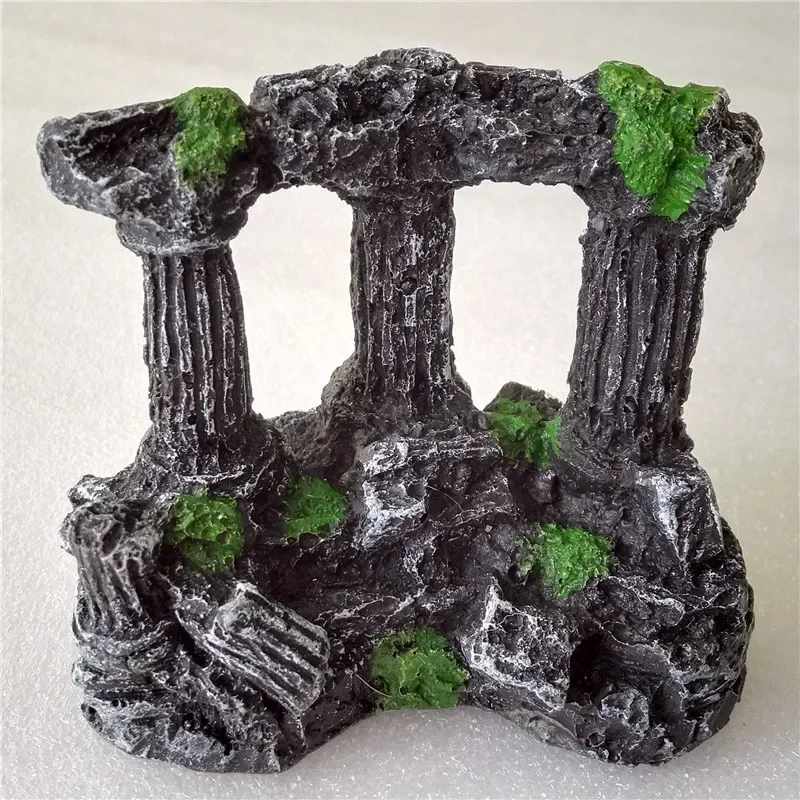 Aquarium Fish Hide - Aquarium Fish Tank Square Rome Stone