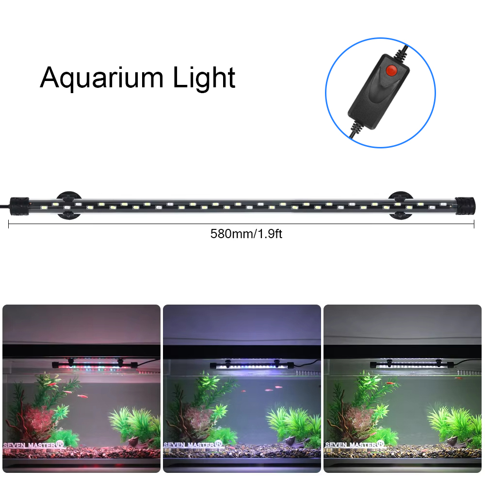 Aquarium Fish Lamp - 58CM Aquarium Light LED Plant Grow