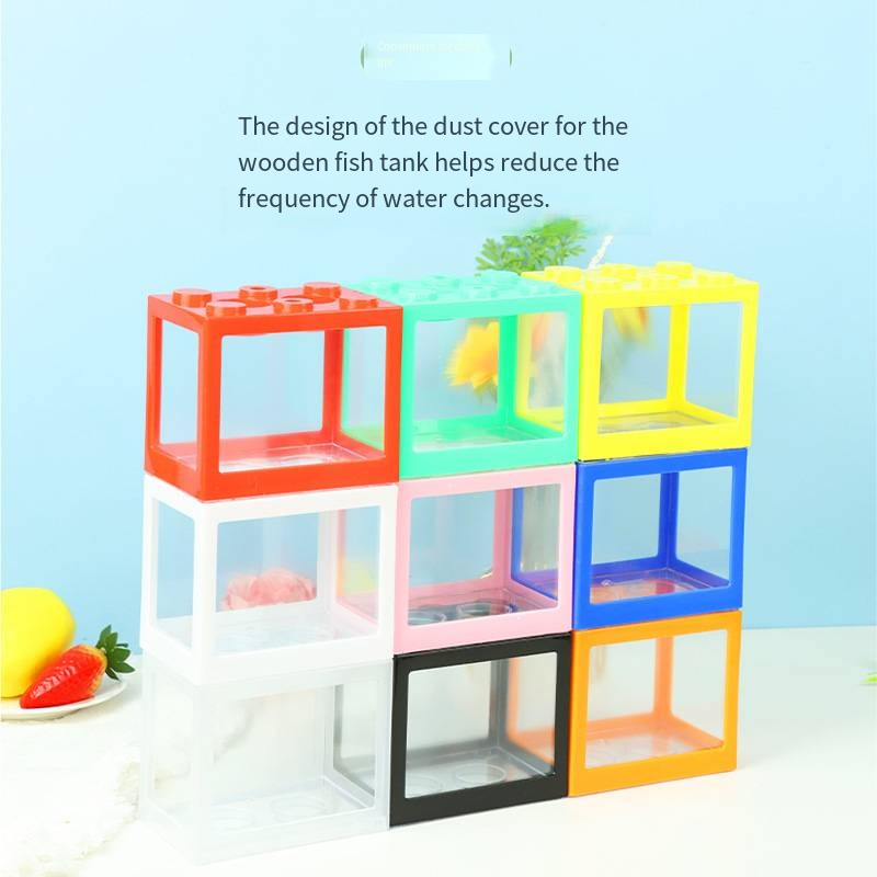 Novelty Block‑Shaped Mini Aqua - Aquarium Fish Names 评论和价格
