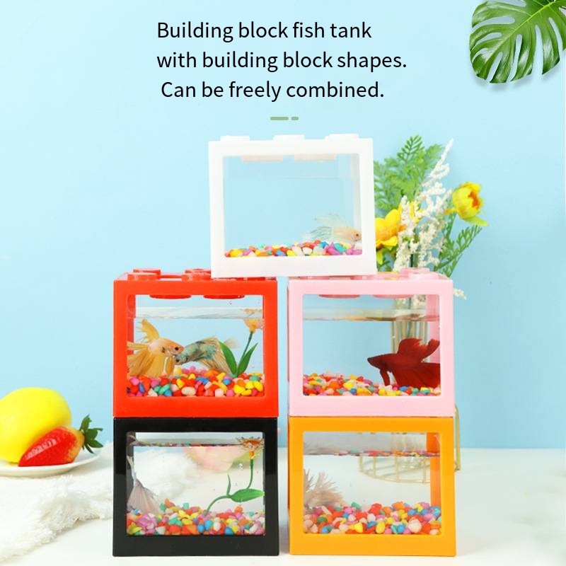 Novelty Block‑Shaped Mini Aqua - Aquarium Fish Names 评论和价格