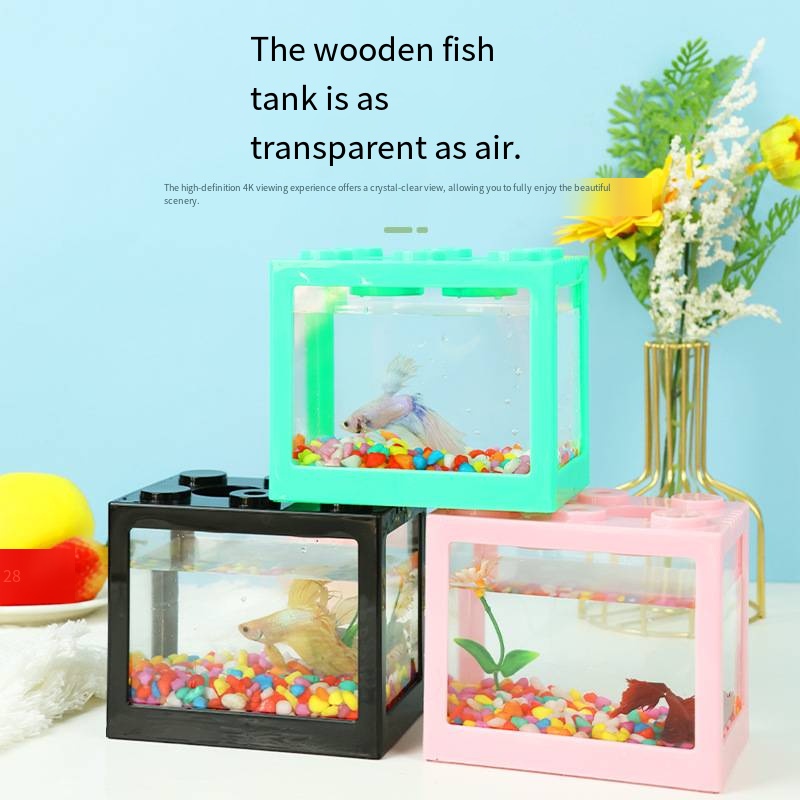 Novelty Block‑Shaped Mini Aqua - Aquarium Fish Names 评论和价格