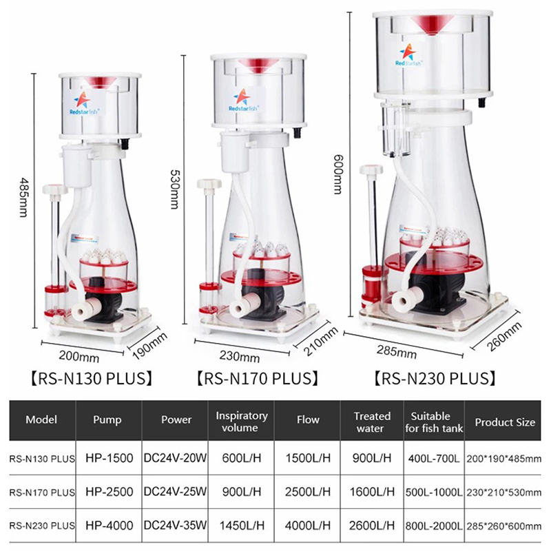 110-240V Red Starfish Aquarium - Protein Skimmer Reef 评论和价格