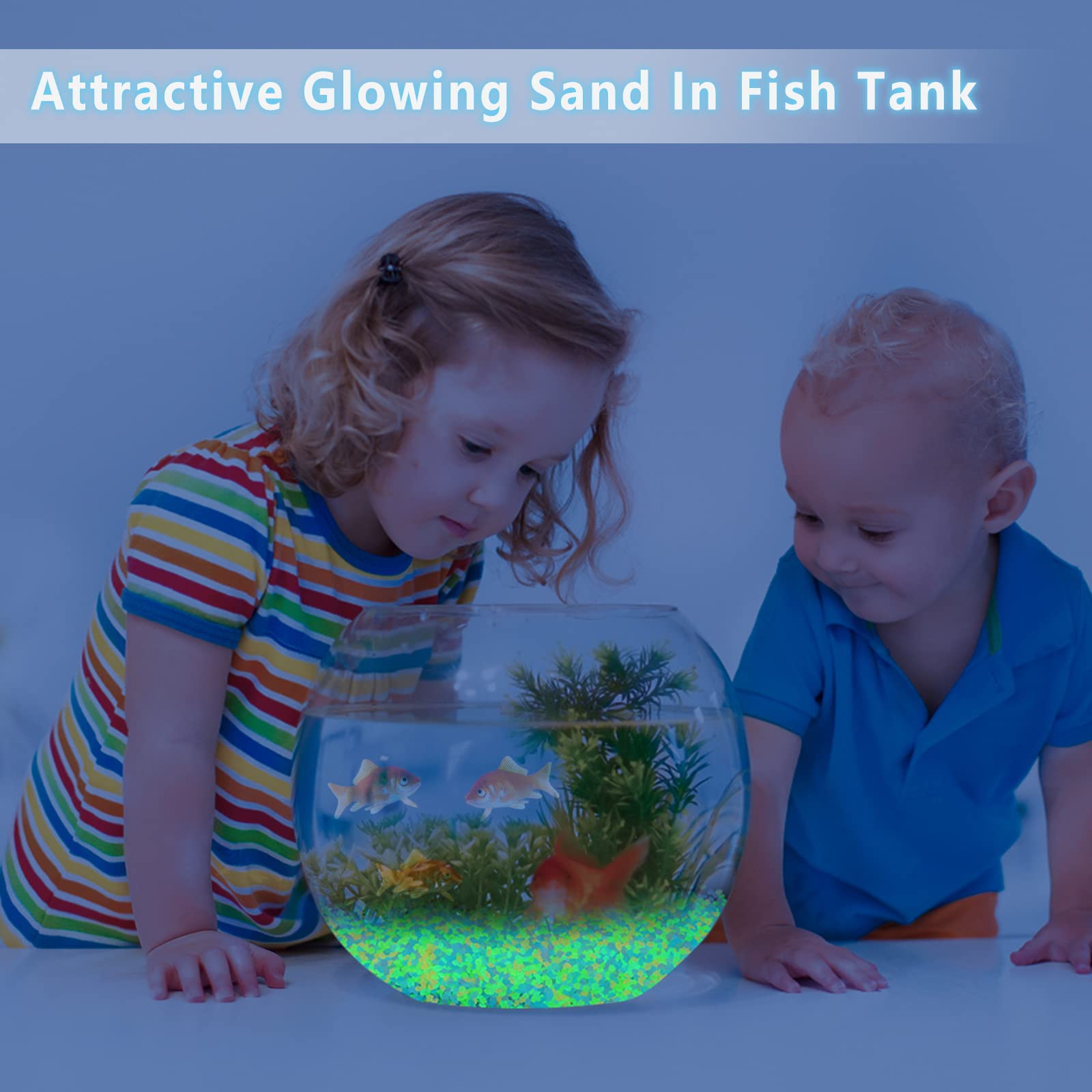 1000Pcs Luminous Sand Glow In  - Aquarium Fish Glow In The Dark 评论和价格