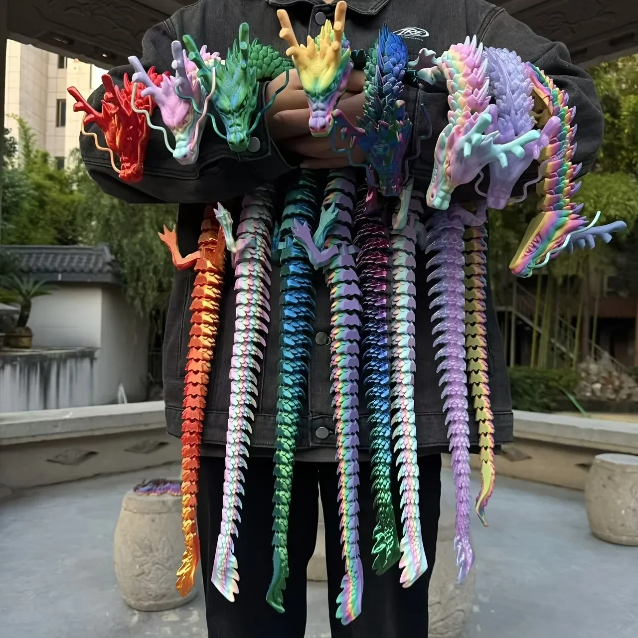 90cm 3D Printed Chinese Loong  - Aquarium Fish Names 评论和价格