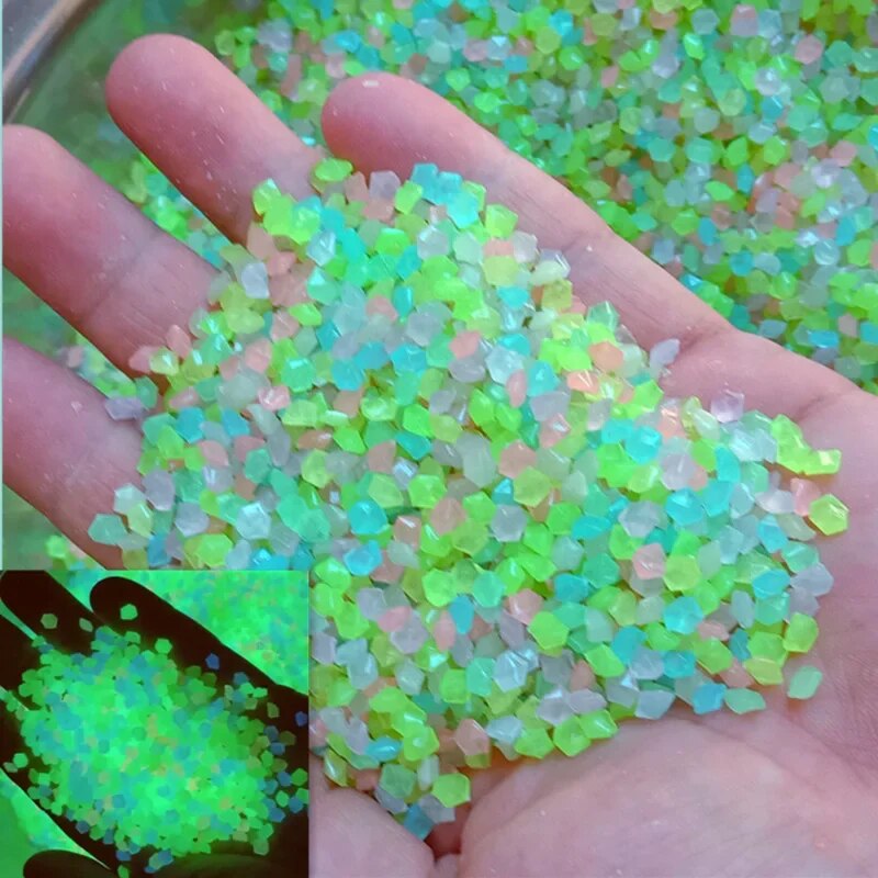 1000pcs 3-5mm Luminous Sand Gl - Aquarium Fish Glow In The Dark 评论和价格