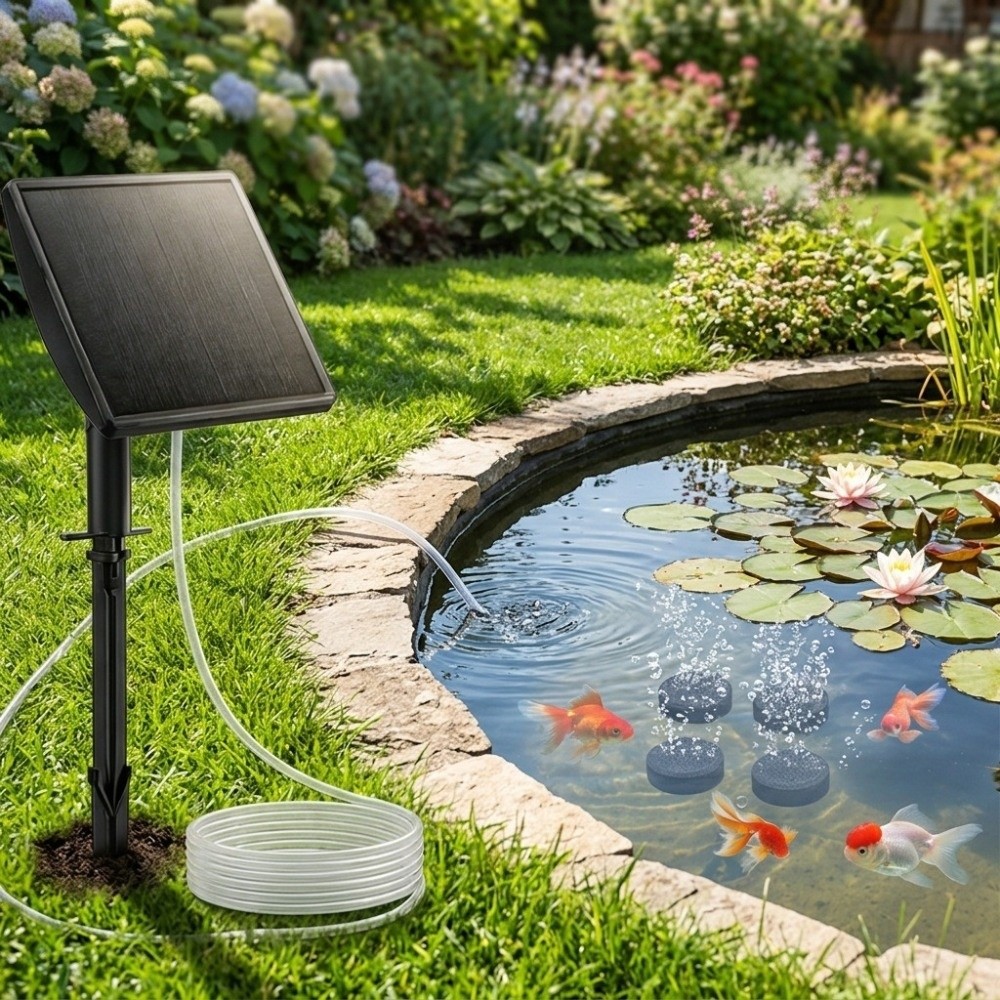 Low Noise Solar Oxygen Pump So - Aquarium Fish Long 评论和价格