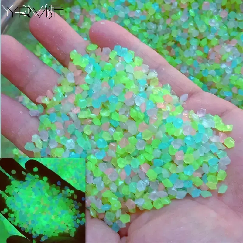 1000pcs 3-5mm Luminous Sand Gl - Aquarium Fish Glow In The Dark 评论和价格