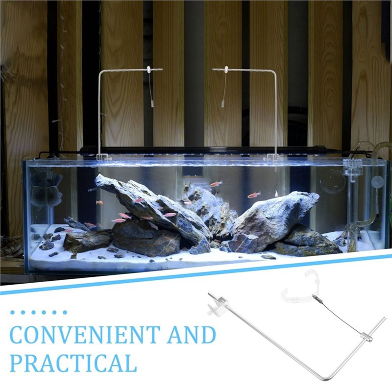 AB41-2Pcs Fish Tank Light Rack - Aquarium Fish Lamp 评论和价格