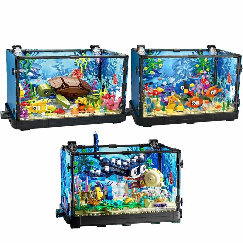 Fish Tank Building Block Set w - Aquarium Fish Names 评论和价格