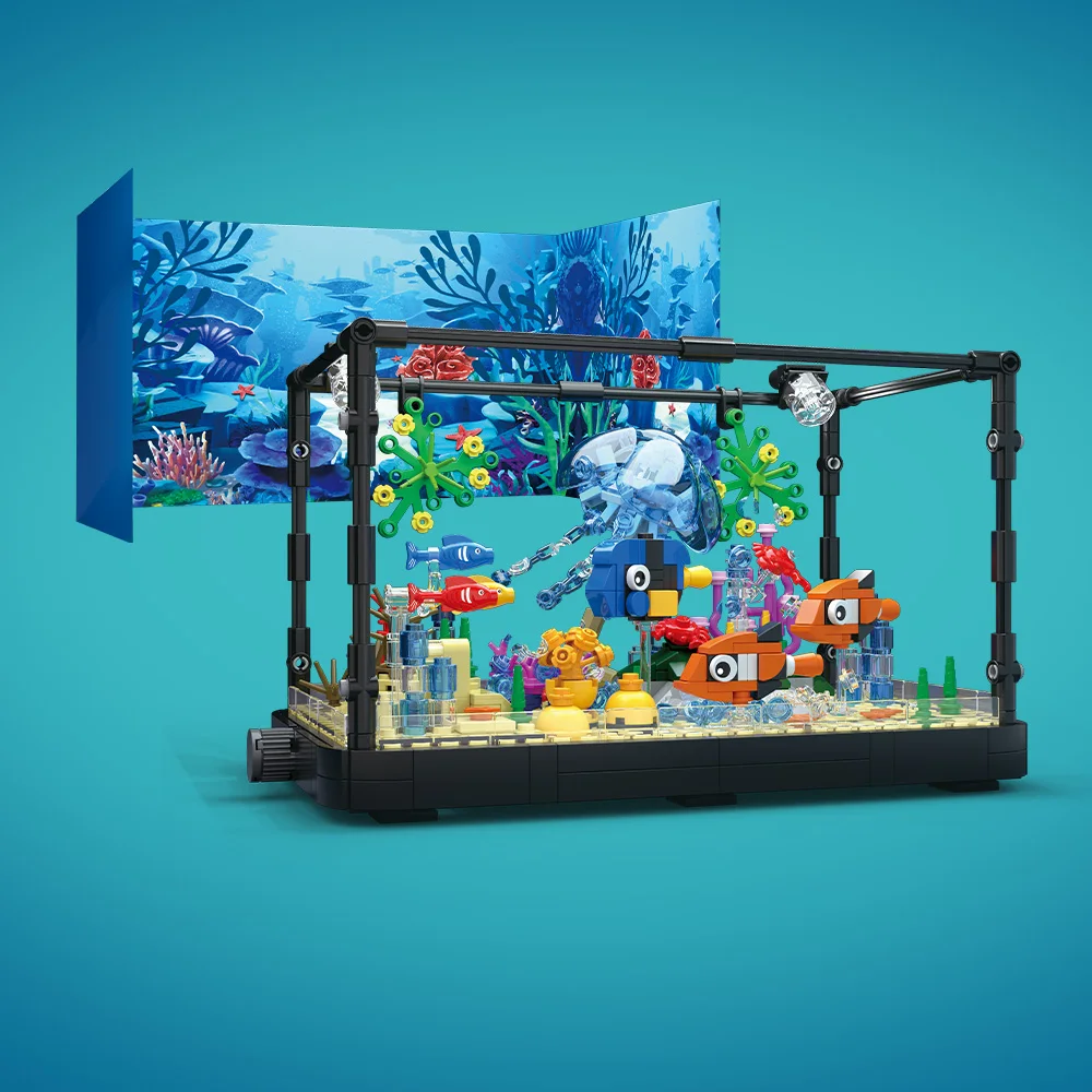 Fish Tank Building Block Set w - Aquarium Fish Names 评论和价格