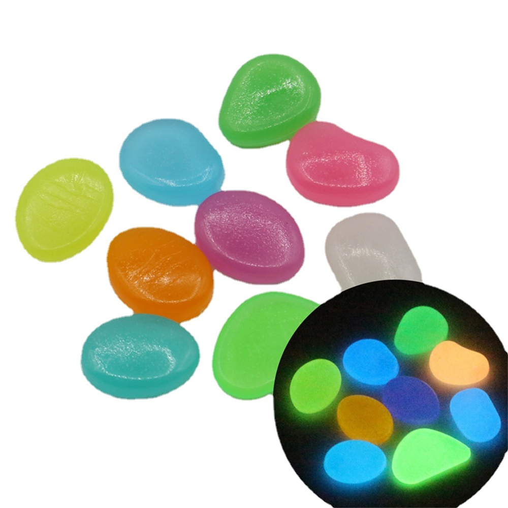 50pcs Luminous Stone Fluoresce - Aquarium Fish Glow In The Dark 评论和价格