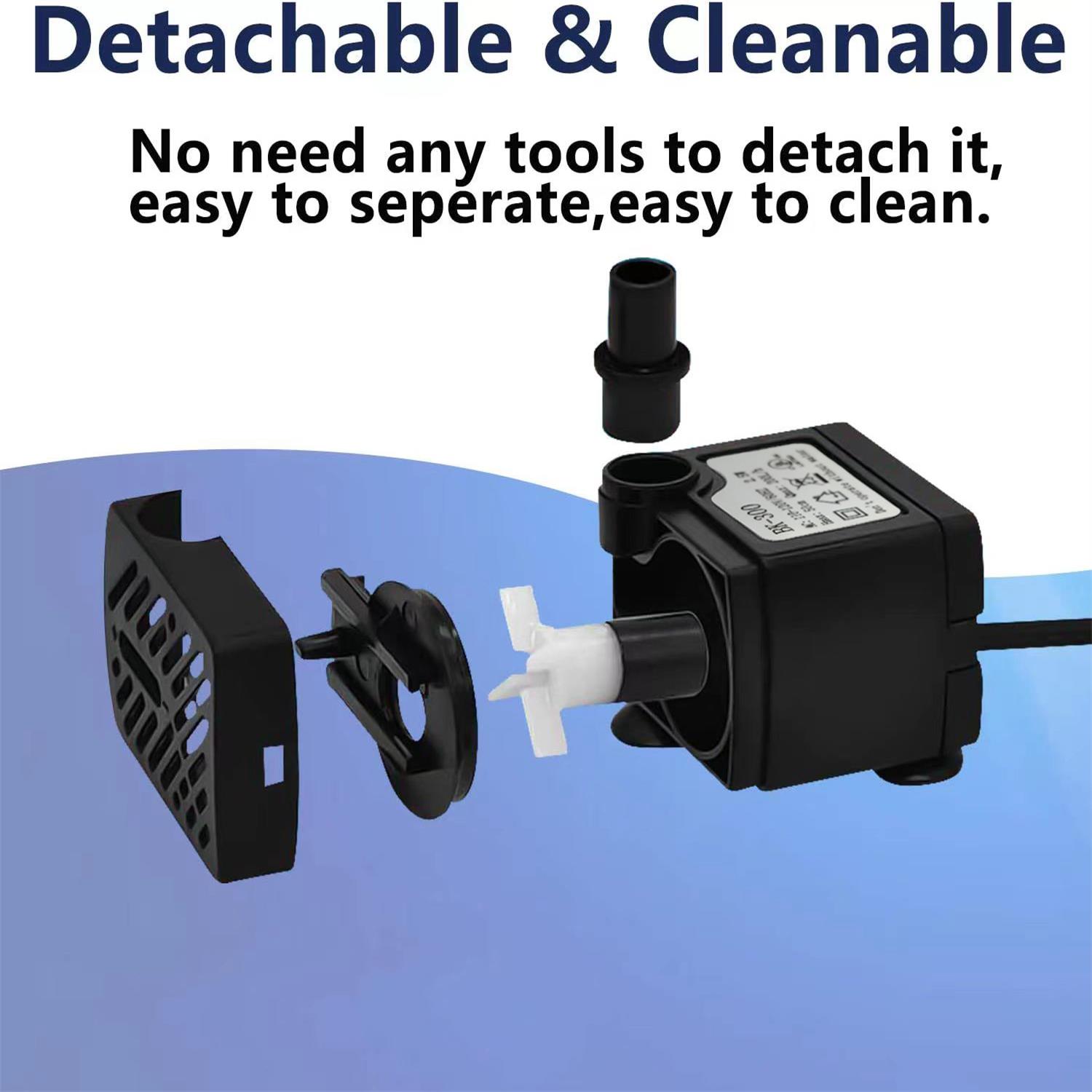 Mini Fish Tank Water Pump Easy - Aquarium Fish Tank Cleaner 评论和价格