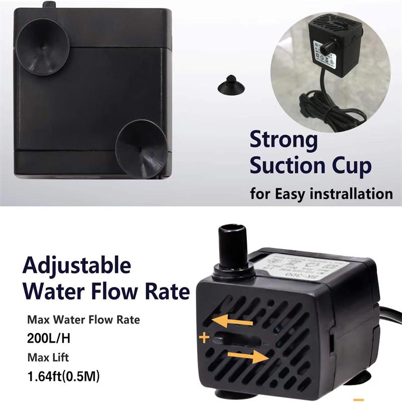 Mini Fish Tank Water Pump Easy - Aquarium Fish Tank Cleaner 评论和价格