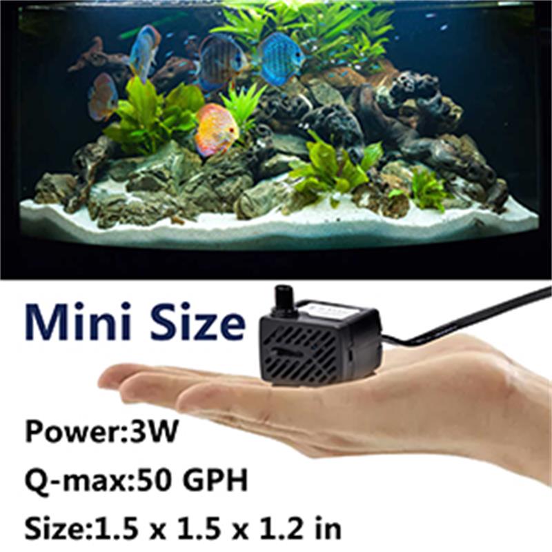 Mini Fish Tank Water Pump Easy - Aquarium Fish Tank Cleaner 评论和价格