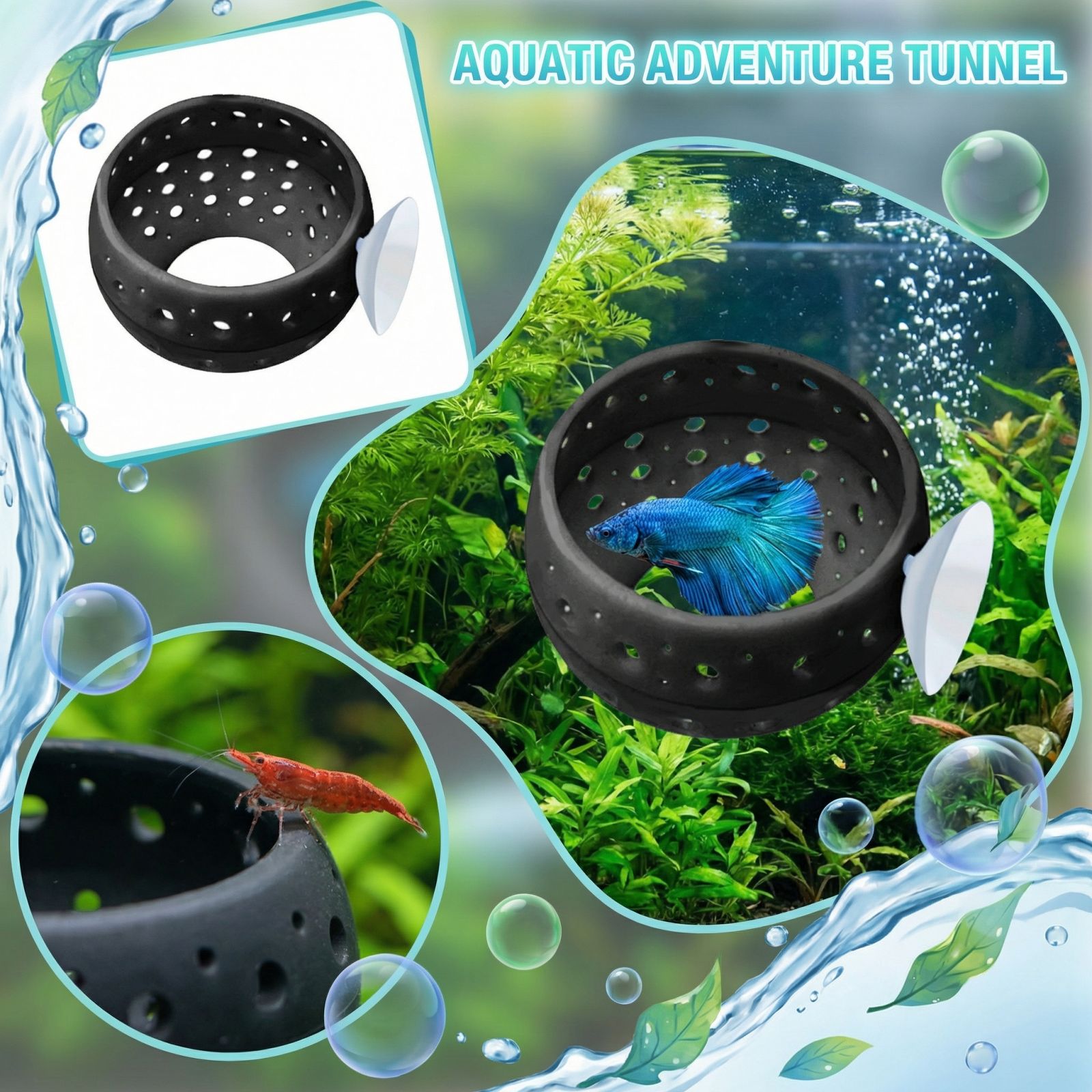 Betta Bulb Hide Tunnel Aquariu - Aquarium Fish Hide 评论和价格