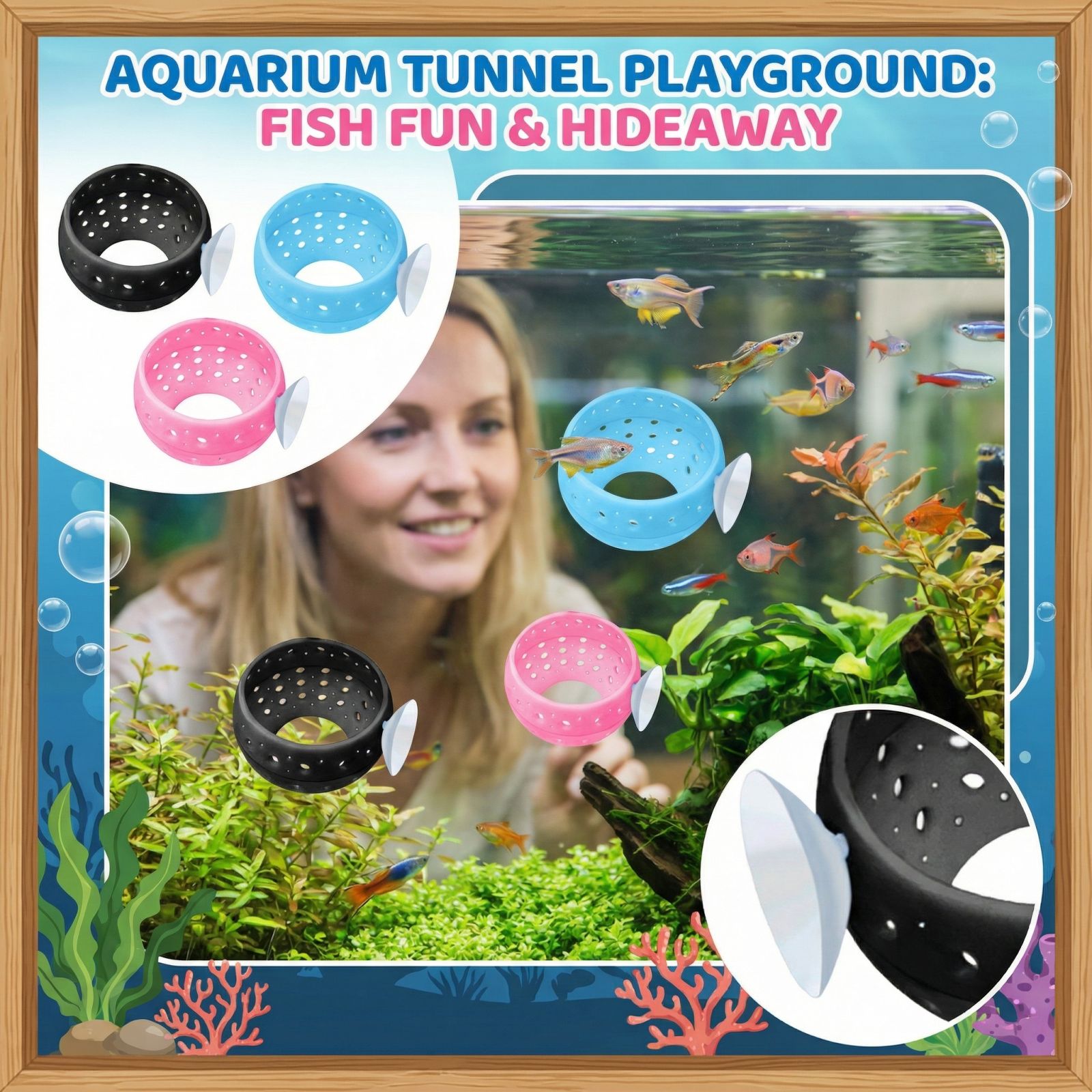 Betta Bulb Hide Tunnel Aquariu - Aquarium Fish Hide 评论和价格