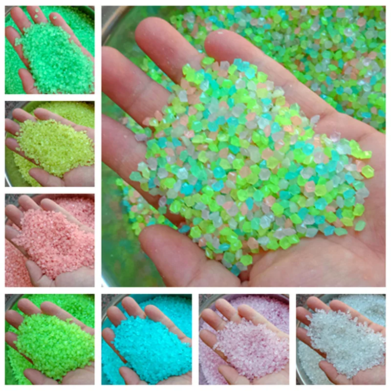 2000Pcs 3-5mm Luminous Sand Gl - Aquarium Fish Glow In The Dark 评论和价格