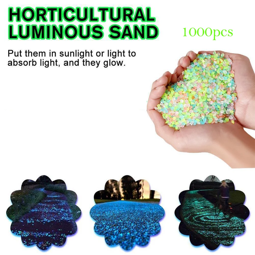 2000Pcs 3-5mm Luminous Sand Gl - Aquarium Fish Glow In The Dark 评论和价格