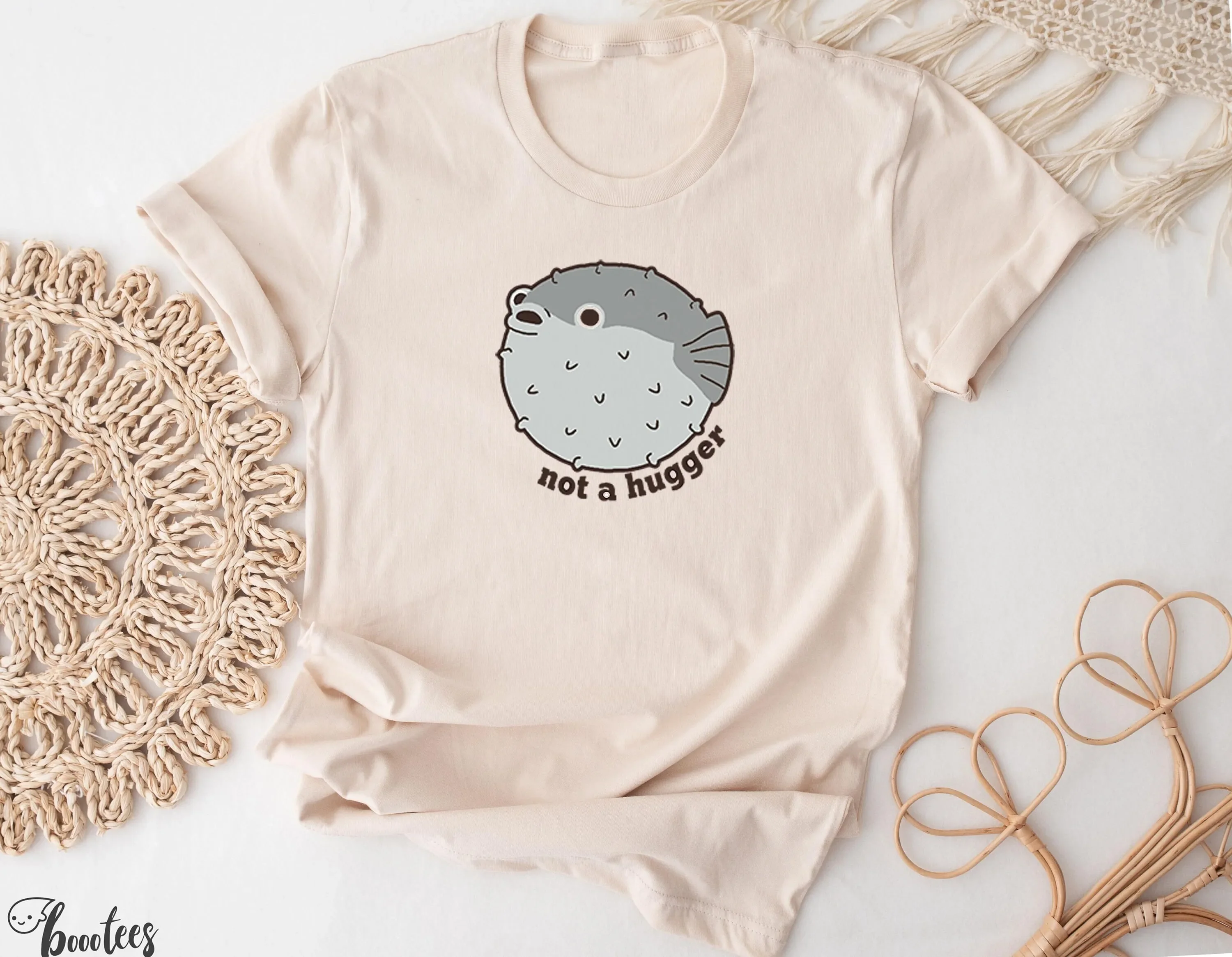 Not A Hugger T Shirt Funny Blo - Aquarium Fish Meme 评论和价格