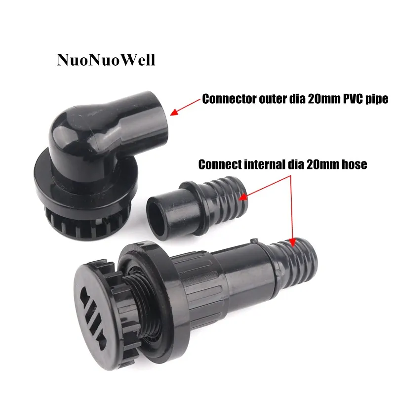 1 piece 20 mm black PVC aquari - Fish Co Aquarium 评论和价格
